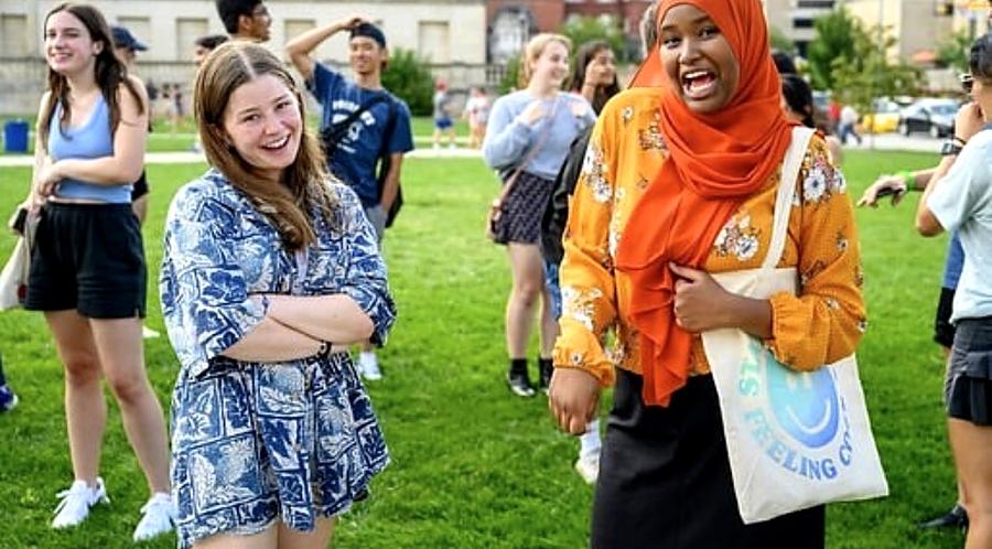 Students at a Playfair event